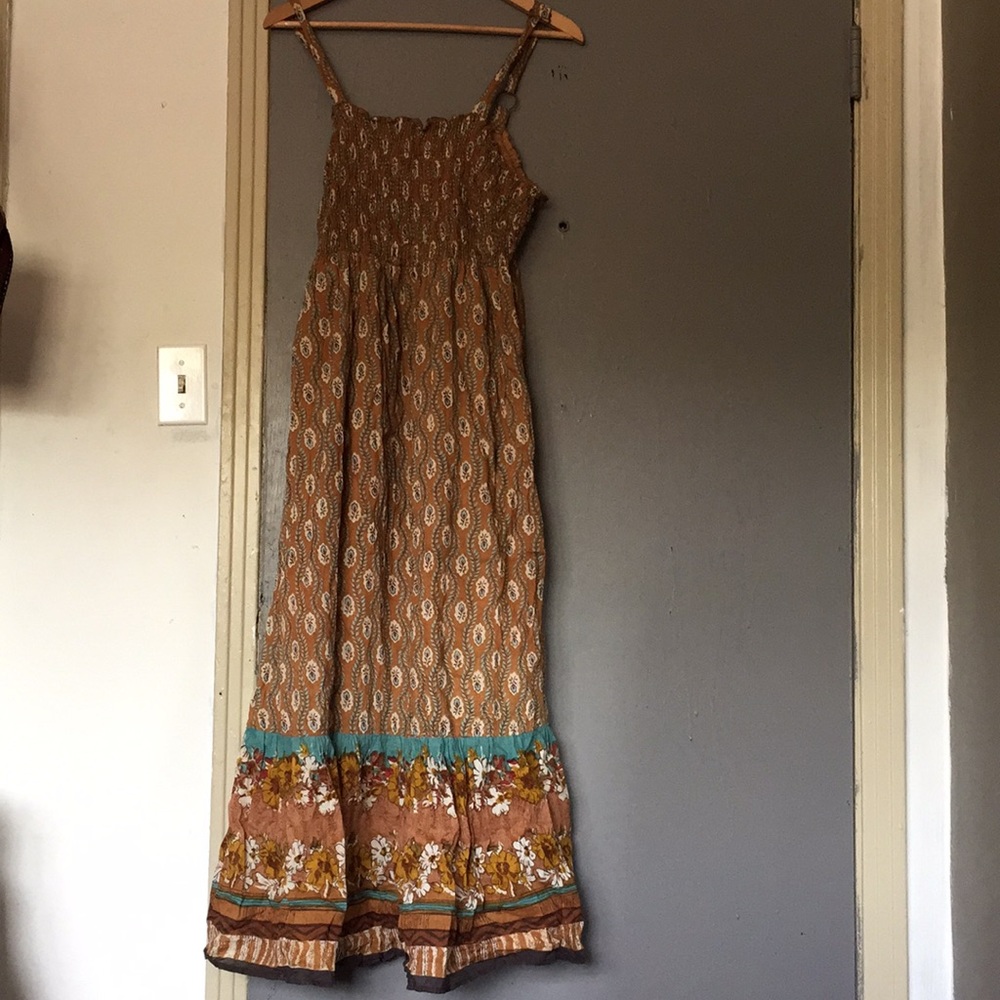 Mlle Gabrielle cotton boho dress elastic top